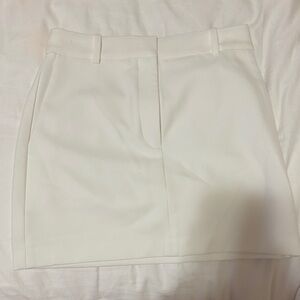 Babaton White Skirt